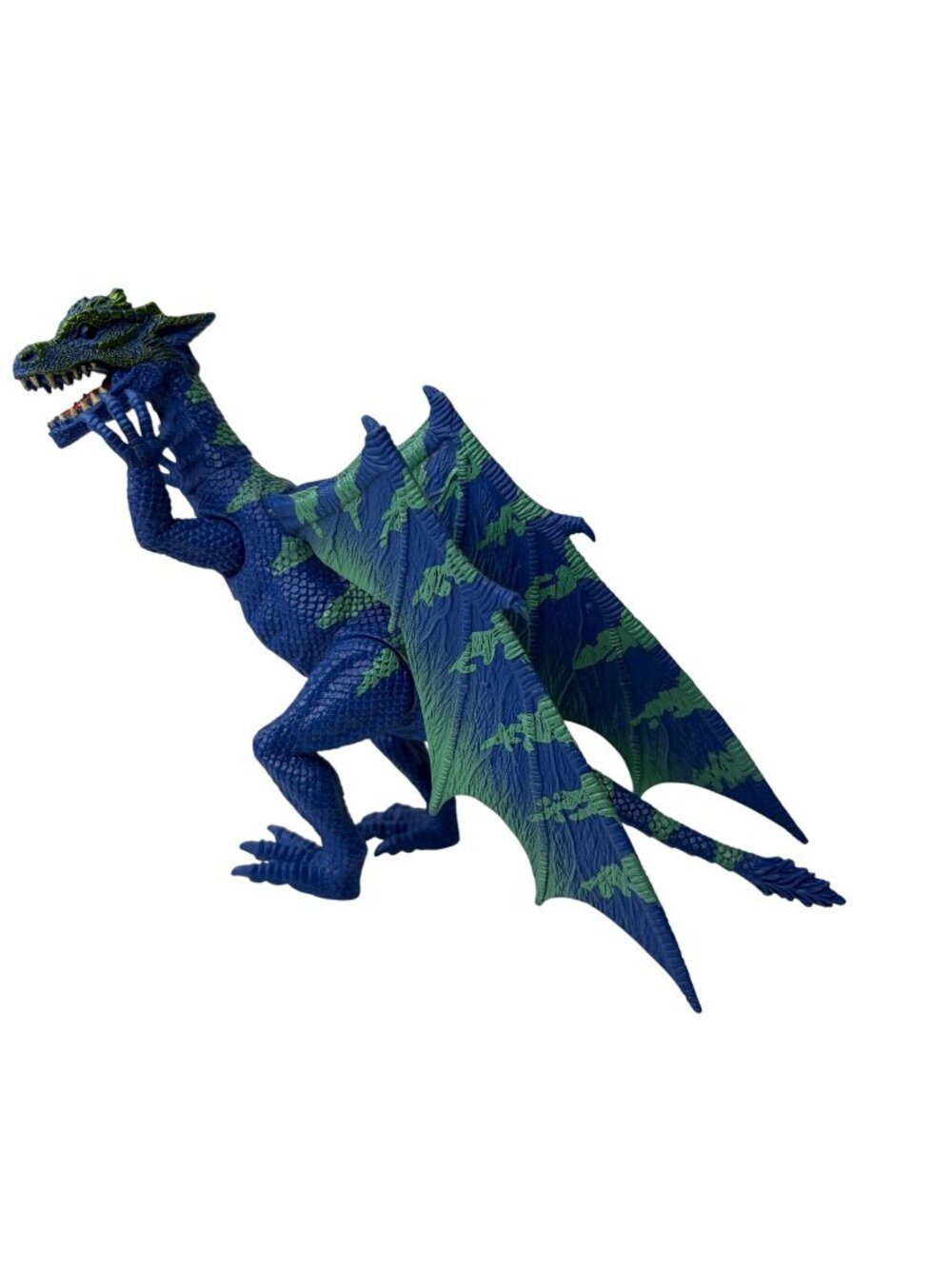 Kid Galaxy Poseable Dragon Action Figure Adventure Fantasy Toy Blue